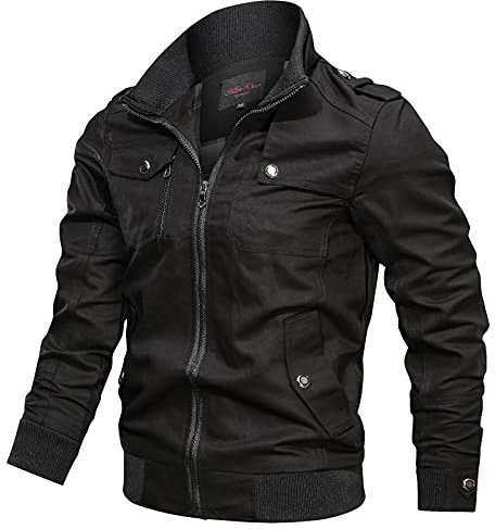 Giubbotto Primaverile Uomo, Giacca Bomber Uomo, Leggera Casual Primavera Estate Bomber Giubbino Sportiva Antivento Giubbotto con Cerniera Tasche Giubbotto Estivo Uomo Giacca Casual Uomo