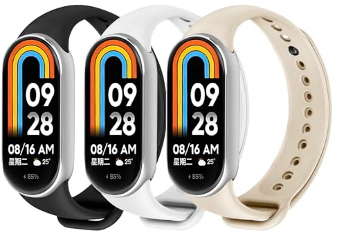 Ainiv 3-20 Pièces Bracelet pour Xiaomi Mi Band 8/9/10 | Bracelets de Remplacement Xiaomi, à Dégagement Rapide, Silicone Réglable Bracelet Montre Connectée pour XiaoMi Mi Band 8/9/10