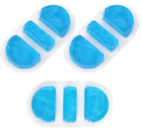 Impacco Freddo Nasale in PVC Blu Riutilizzabile per Naso, 3 Pezzi