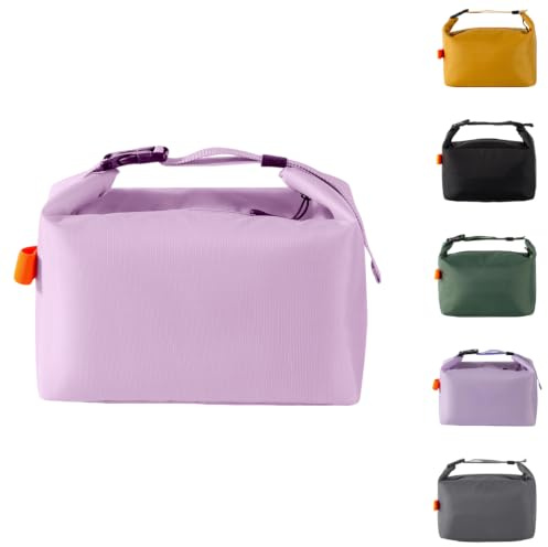 YUDANSI Isolierte Lunch-Tasche mit dicker Folie, auslaufsichere Thermotasche für Arbeit, Schule und Picknick, geräumige Kühltasche mit verstellbarem Schultergurt für Männer, Frauen