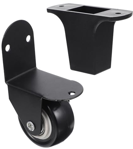 Tofficu Cuscinetti per Altoparlanti Ruote Orientabili in Plastica e Ferro, Set 4 Pezzi per Casse da Esterno, Piedini per Casse Acustiche e Supporto Speaker Rotelle per Spostamento