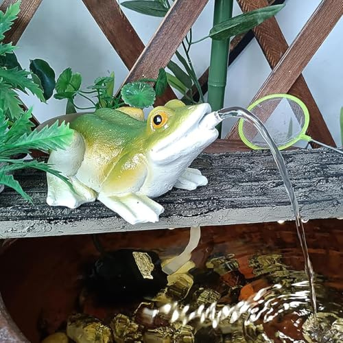 Cracheur de Bassin avec Pompe à Eau, Fontaine Grenouille pour Bassin