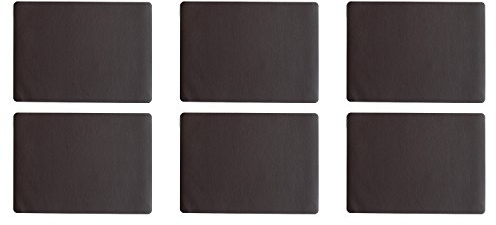 ASA Selection 7804420 Lederoptik Tischset, 46 x 33 cm, Polychlorid, schoko (6er Pack)