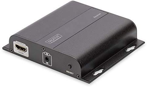 DIGITUS 4K HDMI Extender über CAT / IP Empfängereinheit Video-/Audio-/Infrarot-Übertrager bis zu 120 m