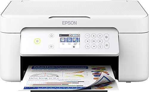 Epson Imprimante Expression Home XP-4105, Multifonction 3-en-1 : Imprimante recto verso / Scanner / Copieur, A4, Jet d'encre 4 couleurs, Wifi Direct, Ecran tactile, Cartouches séparées