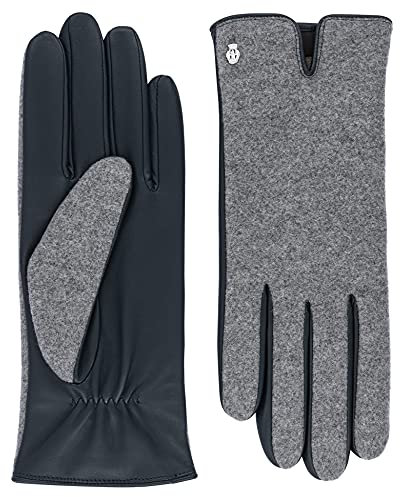 Roeckl Damen Gruenwald Lederhandschuhe, Classic Navy, 6.5
