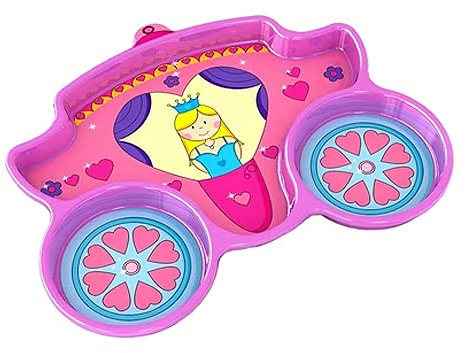 Getagift Meal Time Fun Time Girl Princess Design Breakfast/Dinner Meal Plate, Kids Girls Children New Food/Meal Tray