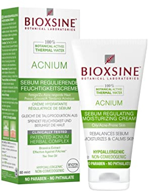 Bioxsine Acnium Sebum regulierende Feuchtigkeitscreme für fettige zu Akne neigende Haut