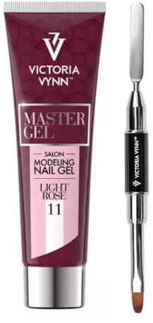Victoria Vynn Master Kit de gel acrylique Rose clair 60 g et spatule en gel pour la construction des ongles en polygel