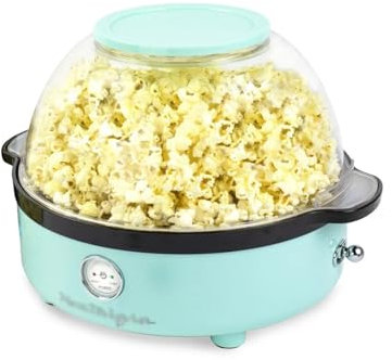 RUNZE765Z Machine à Pop-Corn Machine à Pop-Corn électrique rétro Classique nostalgique Appareil à Pop-Corn