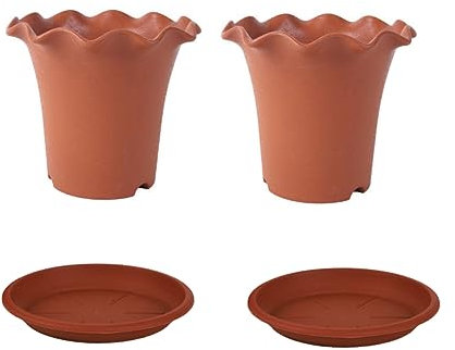PHENOFICE 4stücke Blumentopf Aus Kunststoff Atmungsaktiv Mit Abflusslöchern Pflanztopf Für Garten Und Hausdekoration Robust Und Lichtecht