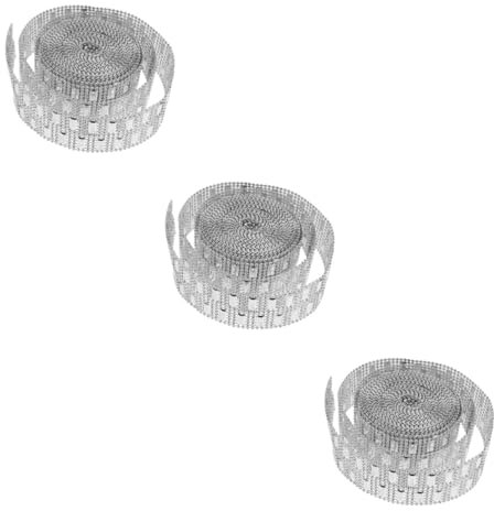 HOODANCOS 3 Rollen Funkelnde Strassbesatzrolle Strassband Für Dekoratives Basteln Hochzeit Und Party Besatzlänge Stabiles Accessoire