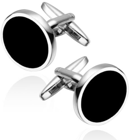 EIH1 1 Paar Manschettenknöpfe für Herren und Damen, Cufflinks for Men, A
