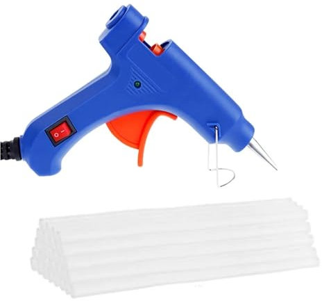 Pistolet à colle chaude 20 W Pistolet à colle thermofusible avec bâton de colle transparent de 7 mm Mini pistolet US/EU Outil de réparation de pistolet à température de chaleur électrique spécial