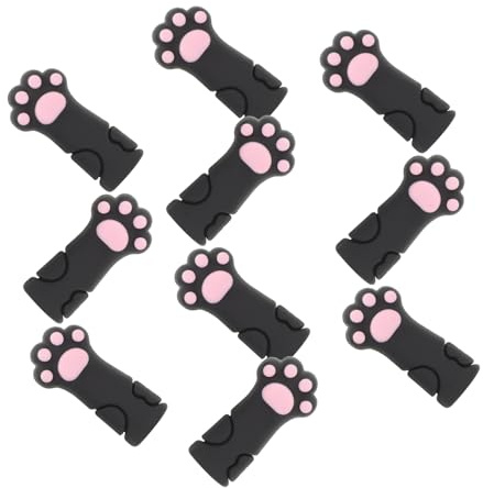TOPPERFUN 10 Piezas Protector Silicona para Tijeras de Cutículas con Diseño Pata de Gato Antideslizante para Herramientas de Manicura y Pedicura
