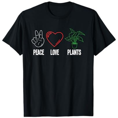 Piante Amante Pace Amore Piante Succulente Fiore Maglietta