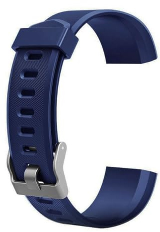 Handledsersättning mycket passande klocka fitness för ID115 fitness 5 färger rem armband aktivitet digital herrklocka, BLÅ, En storlek