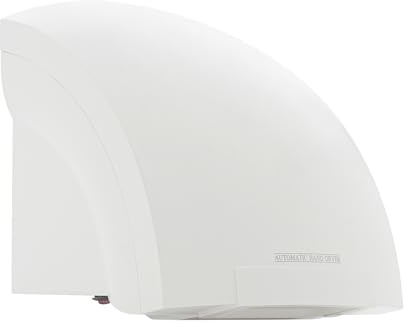 Treeisland Asciuga mani automatica, 1200 W, elettrico a parete, sensore a infrarossi, per bagno, WC, bianco
