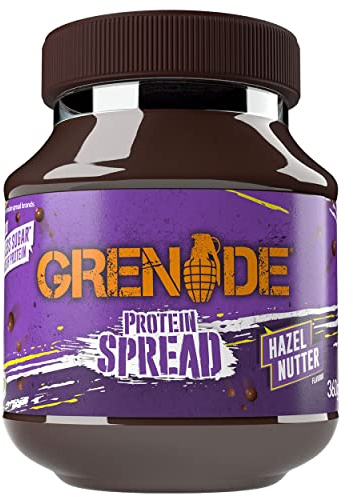 Grenade Hazel Nutter Protein Spread, 1 x 360 g Jar | Rich Chocolate Hazelnut Flavour, 20% Protein & 1.7 g Sugar, Vegetarian, Perfect for Breakfast & Baking