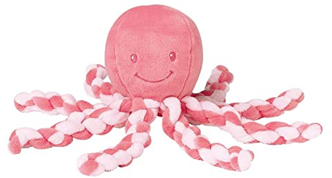Nattou Kuscheltier Oktopus, Für Neugeborene und Frühchen, 23 cm, Rosa
