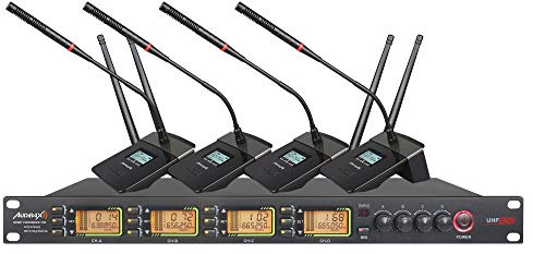 Audibax Sidney Conference 1000 Sistema Inalámbrico de Conferencia 4 Canales UHF