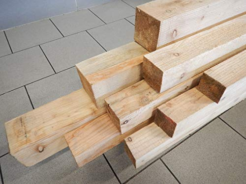 LÄRCHE KANTHOLZ BALKEN PFOSTEN QUERRIEGEL HOLZ BAUHOLZ 50x50mm 80cm LÄNGE (4)