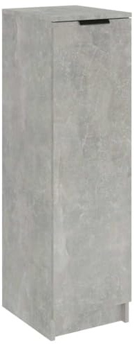 vidaXL Schuhschrank Schuhregal Schuhablage Schuhständer Schuhaufbewahrung Schuhtruhe Schuhorganizer Flurschrank Betongrau 30x35x100cm Holzwerkstoff