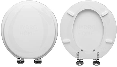 Copriwater Ideal Standard SMALL Compatibile, Tavoletta Wc In Legno Rivestito Con 2 mm Di Resina Poliestere Cerniere Regolabili Fissaggio dall’ Alto,Copriwater Bianco Sporco I.S. MADE IN ITALY