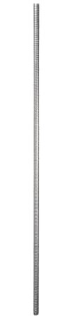 Rebower Komplett mit Gewinde Stab 304 Edelstahl Stab Nieten [für Aufhänger und U-Bolzen] - M10x500mm Außengewinde /Silber