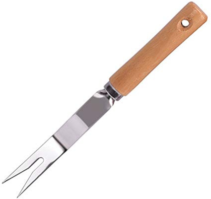 Hand Weeding Fork, Ergonomic Stainless Steel Weed Extractor with Long Prongs for Effortless Grass Removal, Compact Manual Garden Tool for Yard Lawn Farm Gardening Outdoor Landscaping