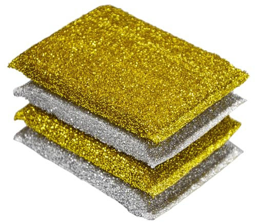 Mobestech Pezzi Spugna Per La Pulizia Della Cucina Spugnetta Per La Pulizia Pad Per Lavare i Piatti Spugnette Riutilizzabili Spugna Per Lavare i Piatti Lana D'acciaio Papà Pulito