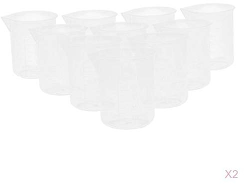 Folpus Contenitore Misurino Graduato 50 Ml - Set da 20 Pezzi