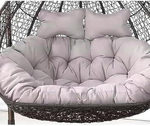 Washable Hanging Egg Chair Cushions Replacement, Double Swing Chair Cushion, Waterproof Thicken Hanging Basket Seat Cushion, Hanging Hammock Chair Cushion Only67x47in/170x120cm(P)