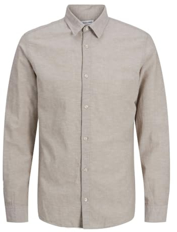 JACK & JONES JJEBREEZE LS SN - Camiseta, Vajilla, M