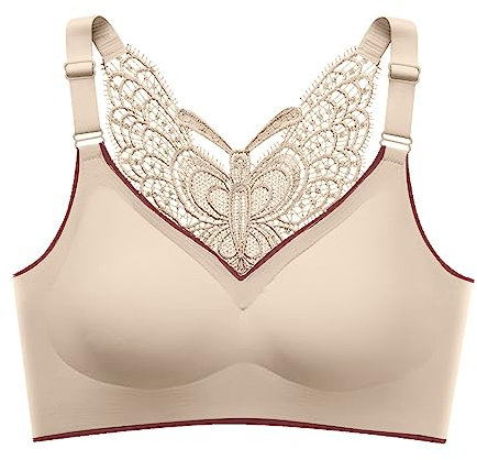 Balconette & Halbschalen schwangerschaftsunterwäsche Früchte sportbekleidung Perfect Blue BH große brüste starker Halt ohne bügel Neckholder t Shirt BH Damen mit bügel sportbikini