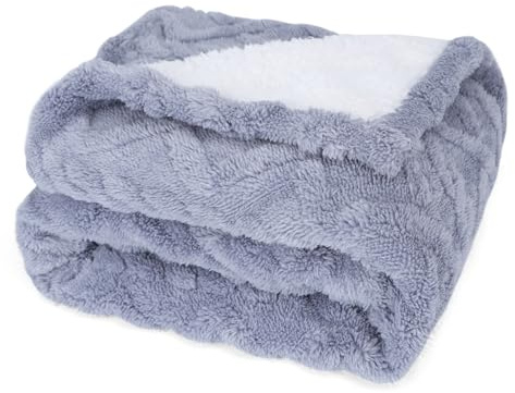 Nobleza wasserdicht hundedecke flauschig Weiche Haustier Decke für mittelgroße und große Hunde, Katzen Decke XXL 203 x 152 cm, beidseitig verwendbar, Hundesofa Schutzdecke, Hellblau