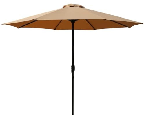 MCLIUJIA Gartenschirm Outdoor-Sonnenschirm, Terrassenschirm, Tisch, Marktschirm Für Garten, Deck, Hinterhof, Ohne Sockel Sonnenschirm(Khaki)