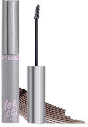 VEECCI Eyebrow Tattoo Tint, Long Lasting Tinted Eyebrow Mascara, Waterproof and Smudgeproof, Vegan and Cruelty-Free (02 Brown)