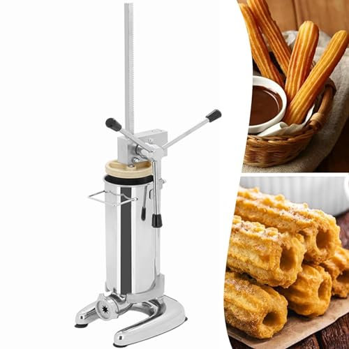 LYFDPN Macchina per Il riempimento di Ciambelle alla Frutta Latina per Churro Maker Spagnolo Macchina per Il riempimento Commerciale di Ciambelle spagnole (3l)