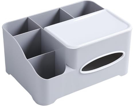 FONDOTIN Scatola Organizzatrice Multifunzionale Per Fazzoletti Contenitore Per Cosmetici e Accessori Design Per Ufficio Casa e Ristoranti