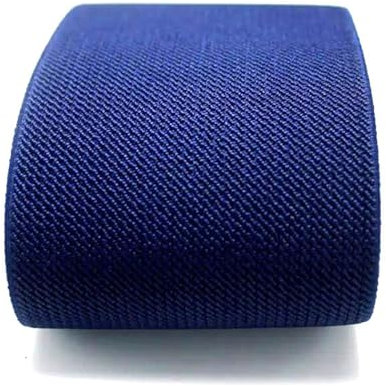 2 metros 75mm de ancho pantalones duraderos falda cinturón Color banda elástica/banda elástica de sarga banda elástica de látex banda de goma accesorios Diy,Azul marino,75mm