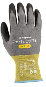 Honeywell New Perfect Fit 3.0 Cut Resistant Gloves NPF22 with Grey Liner with Black Coating, Antistatic, Touchscreen Capable, Washable, Food Certified, Size 9L, NPF22-0118N-9 (BAG with 10 Pairs)