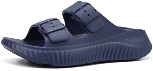 KuaiLu Sandals Women Orthotic Support Recovery Plantar Fasciitis Sliders | Womens Comfort Arch Cushion Athletic Sport Open Toe Slip On Thick Sole Sandal Summer Pool Beach Sandles