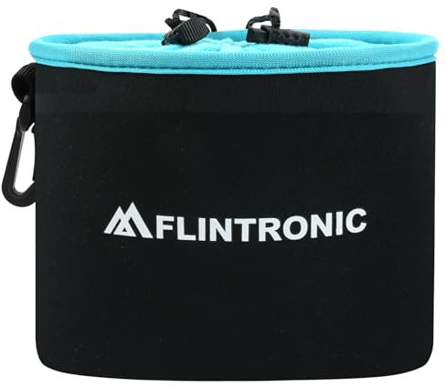 flintronic Funda Neopreno para Camara con Forro Polar, Funda Protectora de Neopreno con Cordón Ajustable, para Canon, Nikon, Pentax, Fuji, Sony y más, Accesorios-14 * 11 * 8cm