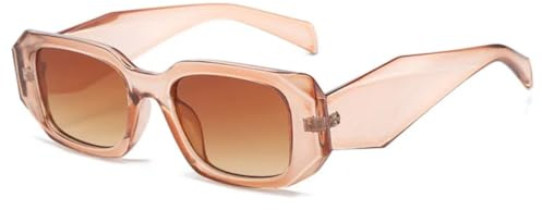 VFDHN Lunettes de soleil tendance pour femme, style vintage, style rétro, verres UV400 (Champagne Tea)