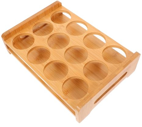MOTHNUR Bamboo Shot Glass Rack with Precision for Whiskey and Spirits Versatile Countertop Wine Holder Stand with Glasses Organizer Space Saving Design for Home Bar and Party Display