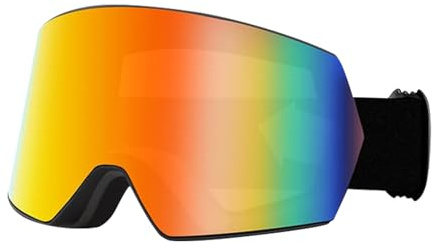 Genérico Snowboardbrille, Schneebrille, Schneebrille, Skibrille, winddicht, beschlagfrei, doppellagig, für Kinder, und Mädchen, für Jugendliche und Erwachsene
