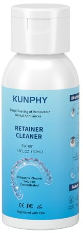 KUNPHY Ultrasonic Retainer Cleaner Solution for All Ultrasonic Cleaner