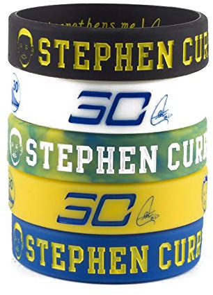 Basketball Spieler Porträt Armband Nummer 30 Silikon Inspirierende Wort Sport Schweißbänder 5 Stück