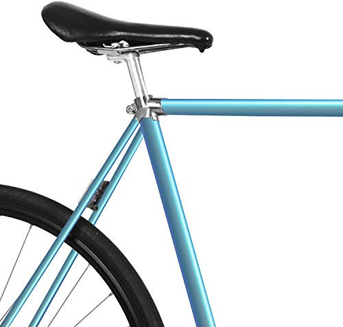 MOOXIBIKE Pearl Lightblue Effect Fahrradfolie Matt für Rennrad, MTB, Trekkingrad, Fixie, Hollandrad, Citybike, Scooter, Rollator für circa 13 cm Rahmenumfang